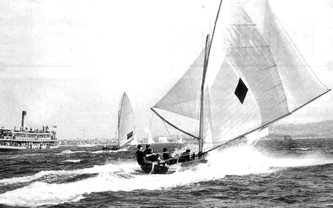 Aberdare, the boat which changed 18 footer racing in the 1930s © SW